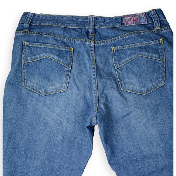 Tommy Hilfiger Straight Leg Jeans Size 12 Floral Waistband - Picture 9 of 9